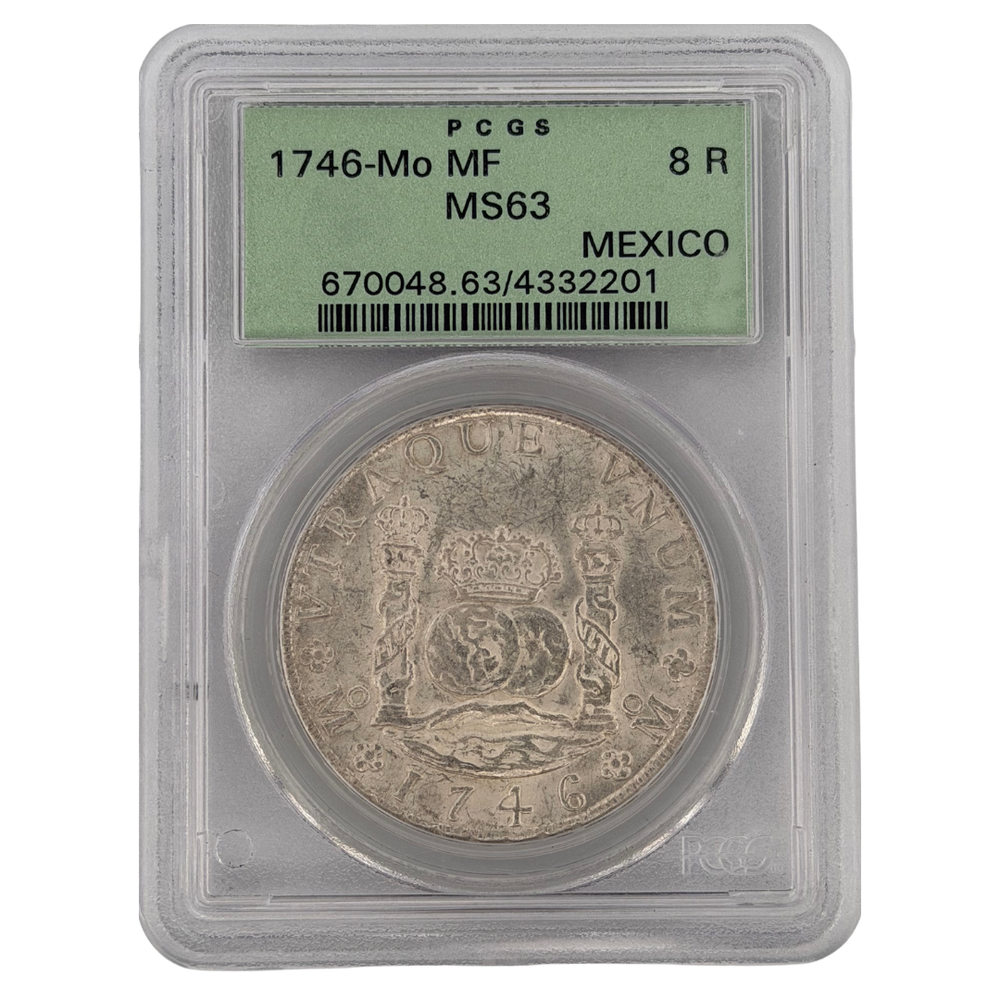 1746-Mo MF Mexico 8 Reales PCGS MS63