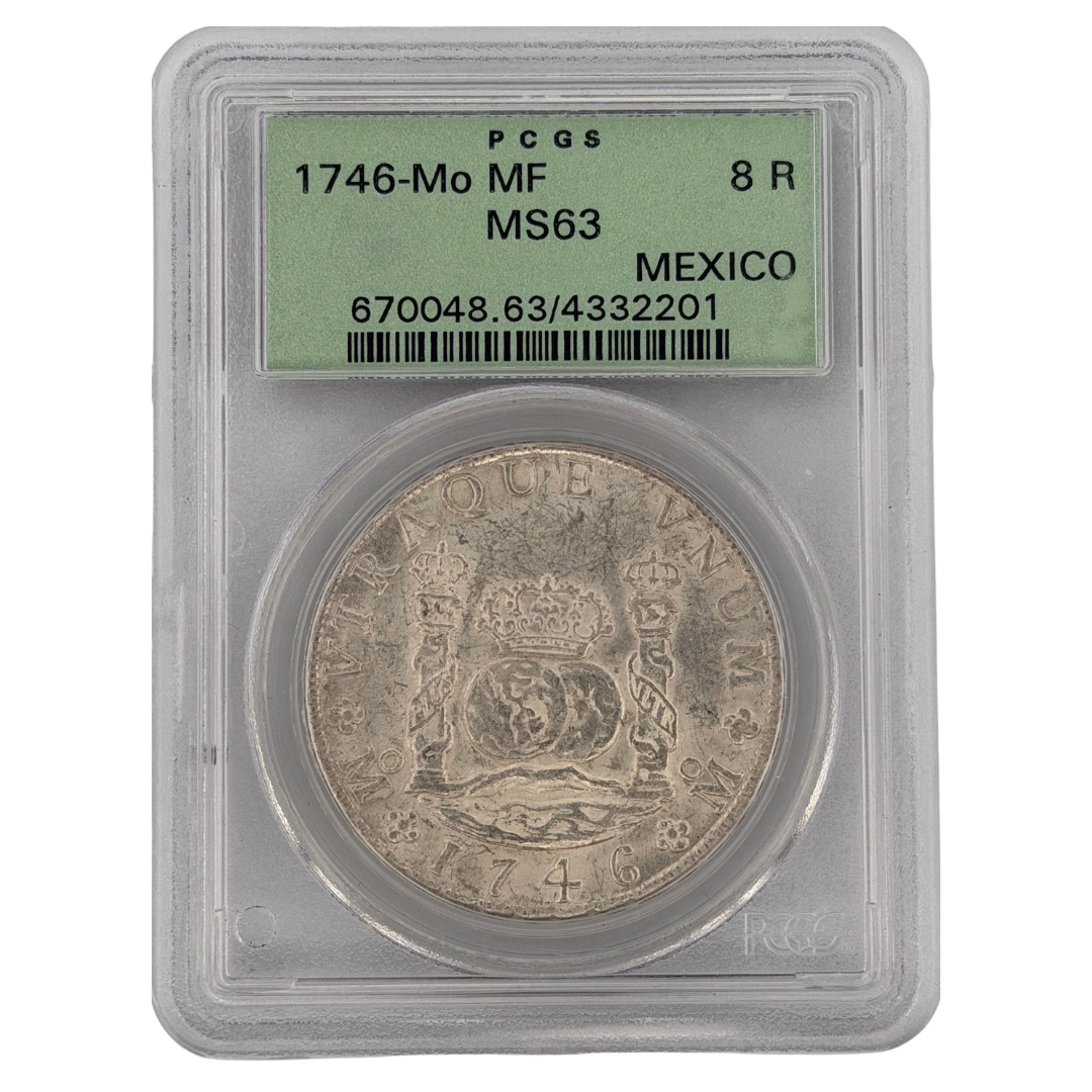 1746-Mo MF Mexico 8 Reales PCGS MS63